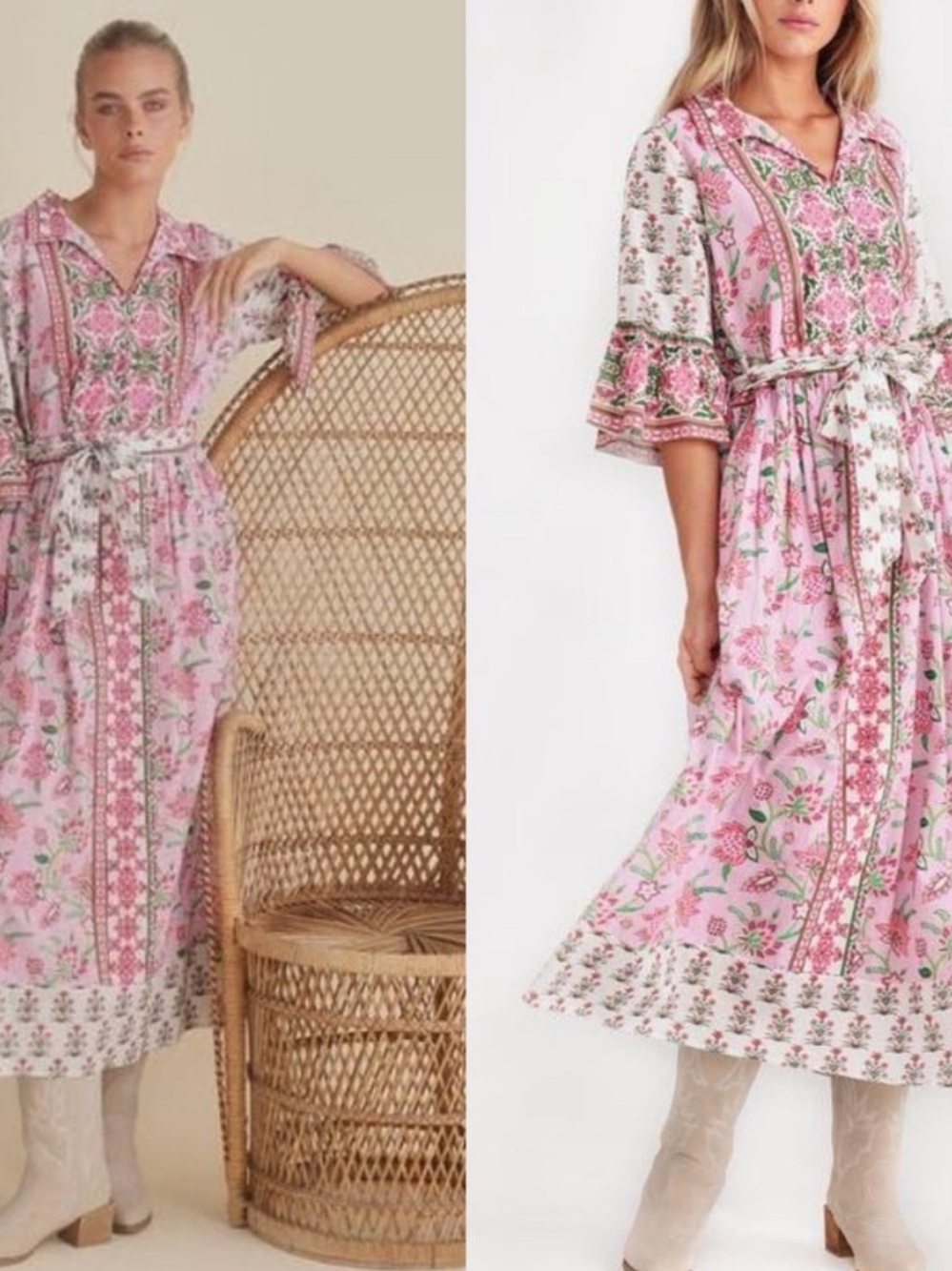 Talisman Jardin Block Print Strawberry Fields Dress 🍓